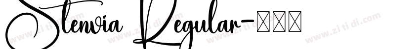 Stenvia Regular字体转换